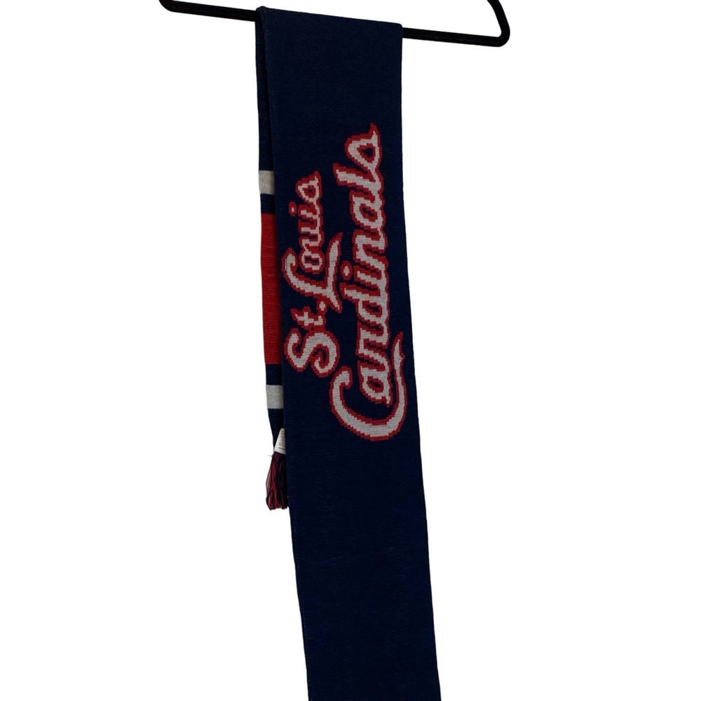 EUC St Louis Cardinals reversible knit scarf